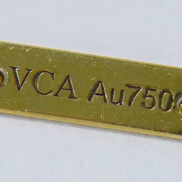 Van Cleef & Arpels Alhambra Mother of Pearl Necklace Au750 Yellow Gold - Picture 4 of 9